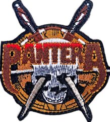 Метъл нашивка Pantera с череп и кръстосани ками