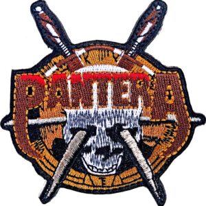 Метъл нашивка Pantera с череп и кръстосани ками