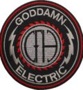 Кръгла метъл нашивка Pantera Goddamn Electric с CFH лого и светкавици