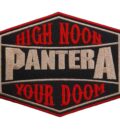 Лицензирана шестоъгълна нашивка на Pantera с надписи High Noon и Your Doom