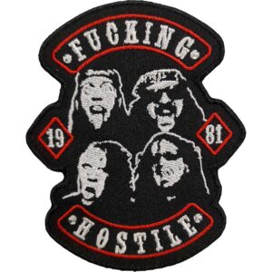 Метъл нашивка Pantera Fucking Hostile с ликовете на членовете на бандата
