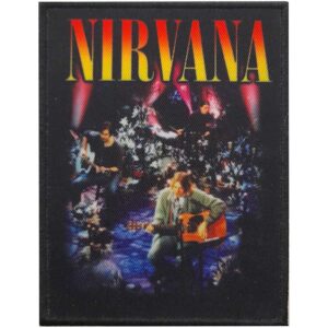 Рок нашивка Nirvana Unplugged с Курт Кобейн на акустичния концерт