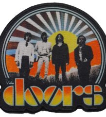 Цветна рок нашивка The Doors Sunset с ликовете на членовете на групата