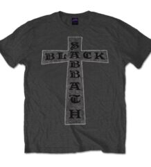Тъмно сива тениска на Black Sabbath с кръст