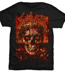 Оригиналeн мърч тишърт на Slayer с череп