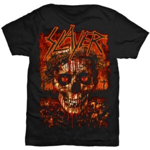 Оригиналeн мърч тишърт на Slayer с череп