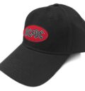 Мъжка бейзболна шапка AC/DC черна с червено лого