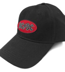 Мъжка бейзболна шапка AC/DC черна с червено лого