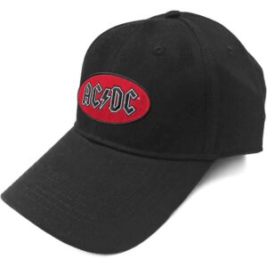 Мъжка бейзболна шапка AC/DC черна с червено лого