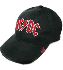 Официална лицензирана мъжка шапка с козирка AC/DC Red Logo 3D бродерия