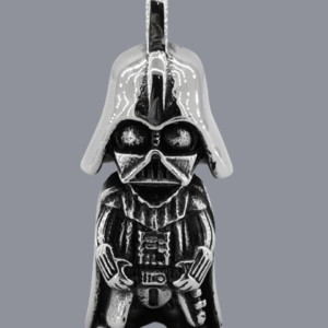 Стоманен медальон darth vader star wars на сив фон