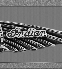 Медальон на Indian Motorcycle от стомана