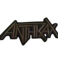 Метъл нашивка Anthrax Logo с кафява бродерия