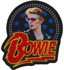 Официална рок нашивка David Bowie Aladdin Sane със звезди