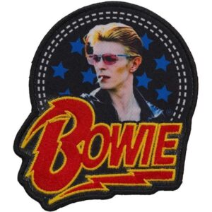 Официална рок нашивка David Bowie Aladdin Sane със звезди