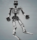 Уникален подвижен медальон с 3D скелет