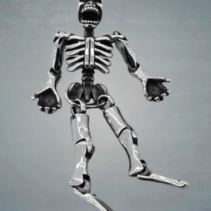 Уникален подвижен медальон с 3D скелет