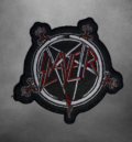Метъл нашивка Slayer с пентаграма и мечове за елек