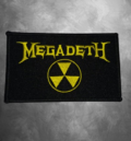 Метъл нашивка Megadeth Rust in Peace с жълто лого и радиоактивен знак