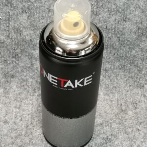 Професионален сребърен хром спрей за графити Onetake Silver Chrome с огледален ефект и жълта дюза за рисуване