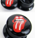 флеш за ухо 14 мм Rolling Stones рок дизайн