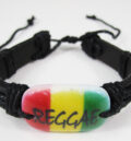 Кожена гривна в ямайски стил Reggae