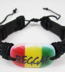 Кожена гривна в ямайски стил Reggae