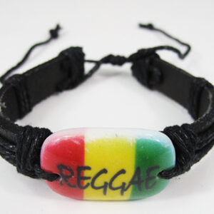 Кожена гривна в ямайски стил Reggae