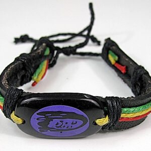 Кожена гривна реге с Bob Marley