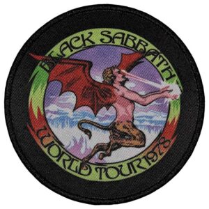 Оригинална метъл нашивка на Black Sabbath World Tour 1978