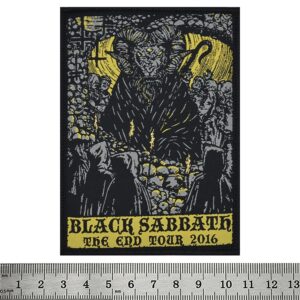 рок нашивка Black Sabbath The End Tour везана