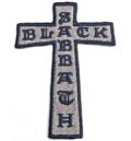 Оригинална бродирана метъл нашивка Black Sabbath във формата на кръст