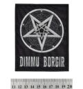 Метъл нашивка Dimmu Borgir Pentagram черна бродерия