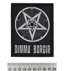 Метъл нашивка Dimmu Borgir Pentagram черна бродерия