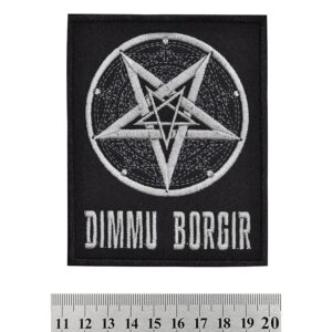 Метъл нашивка Dimmu Borgir Pentagram черна бродерия