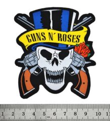 нашивка Guns N' Roses Skull & Guns везан рок пач