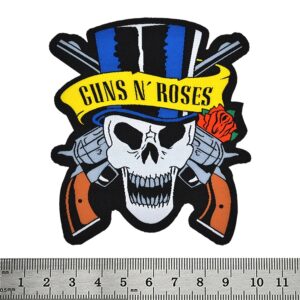 нашивка Guns N' Roses Skull & Guns везан рок пач