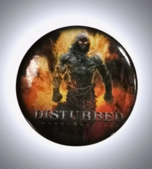 Перфектна значка на бандата Disturbed - 2 лева