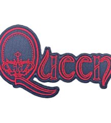 оригинална рок нашивка Queen червено лого с корона