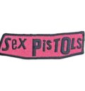 оригинална пънк нашивка Sex Pistols Logo везан розов пач