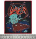 Метъл нашивка Slayer RIP Hanneman голяма везана емблема за дрехи
