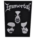 Голяма везана метъл нашивка Immortal за гръб с ликовете на групата в корпспейнт
