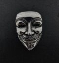 Стоманен медальон маска на Anonymous