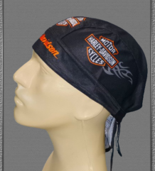 Кърпа шапка за глава Harley Davidson с лого и връзки