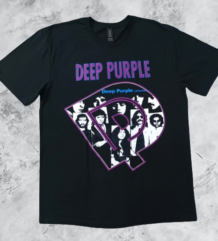 Тениска на Deep Purple с логото на групата