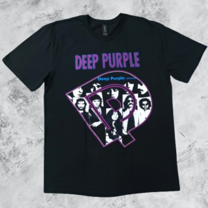 Тениска на Deep Purple с логото на групата