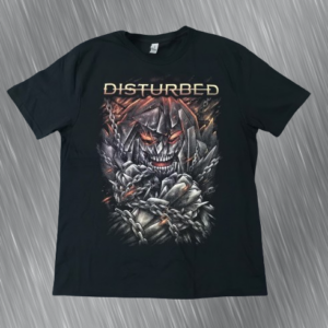 Качествена тениска на Disturbed, хеви метъл тениски