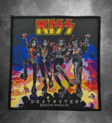 Оригинална бродирана рок нашивка KISS – Destroyer с обложката на албума
