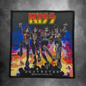 Оригинална бродирана рок нашивка KISS – Destroyer с обложката на албума
