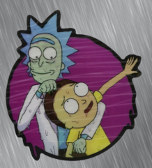 Rick and Morty голям 3D водоустойчив стикер